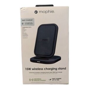 R2-O Mophie 15 Watt Wireless Fast Charging Stand Qi certified Universal Charger